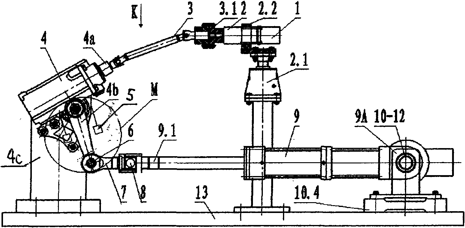 Automobile hydraulic electric power steering reliability test bench and program control test method