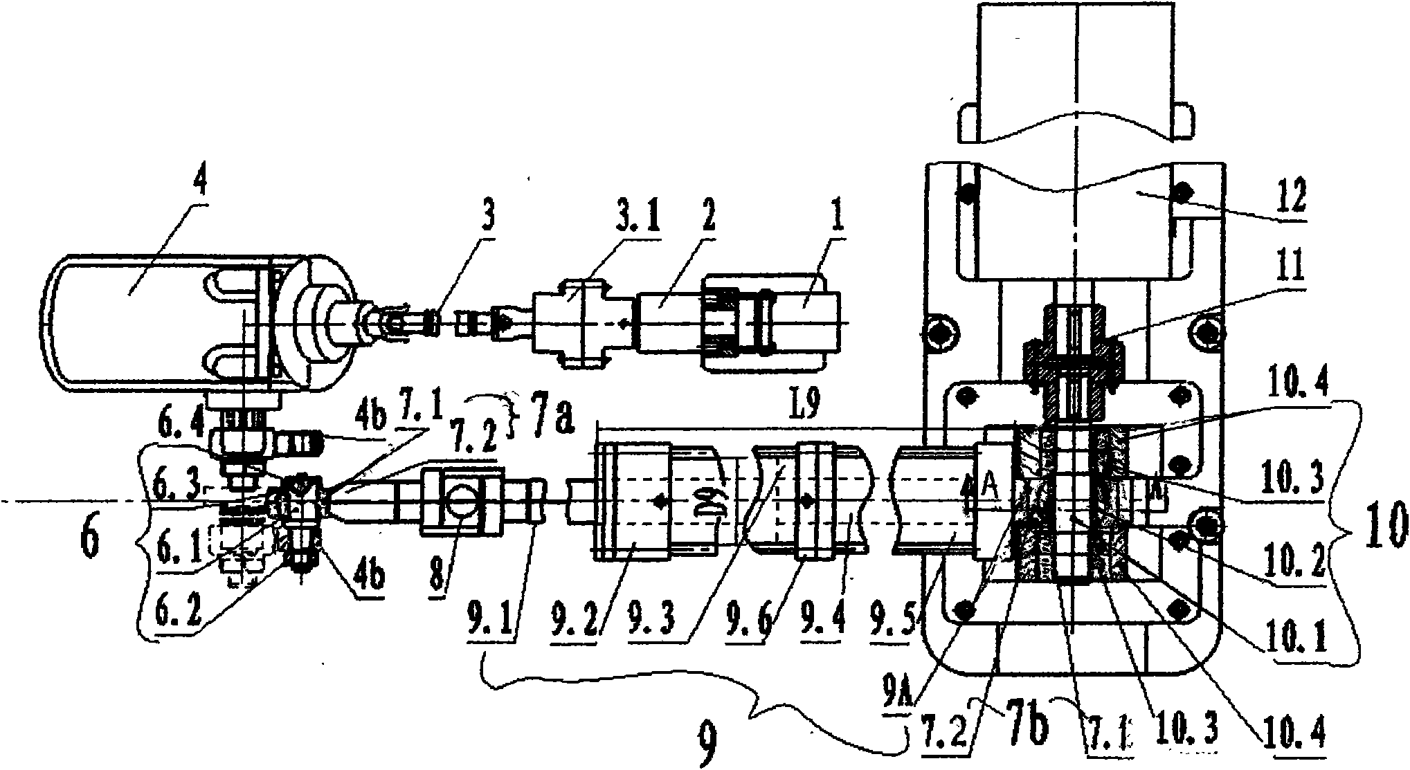 Automobile hydraulic electric power steering reliability test bench and program control test method