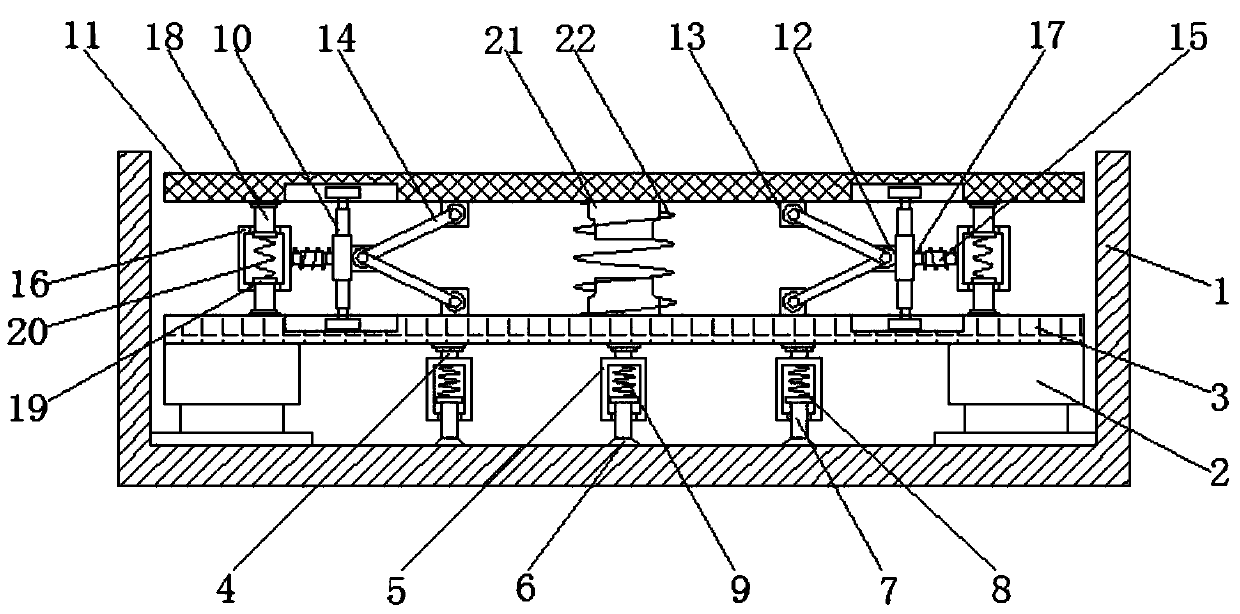 Damping base for electrical equipment