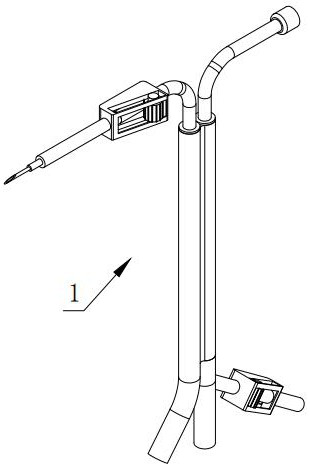 Disposable laparoscope flushing and sucking tube device