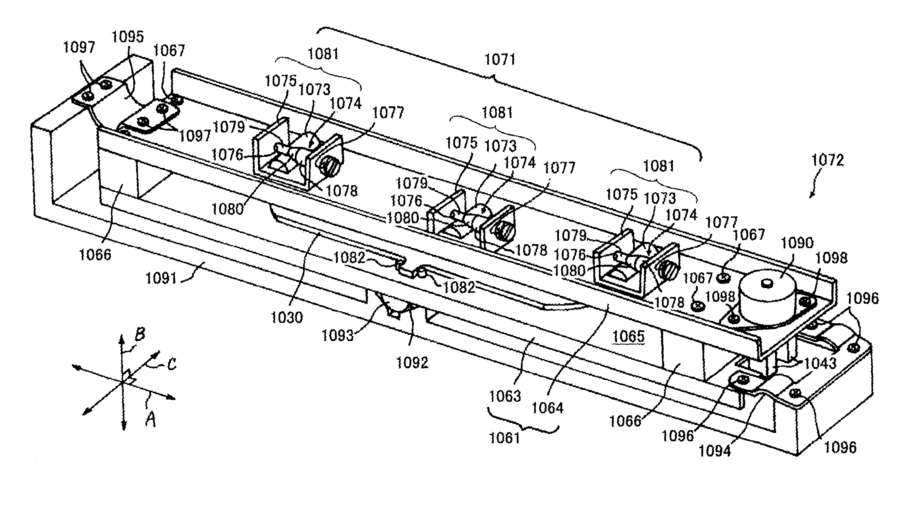 Light scanning device, scanning line adjusting method, scanning line adjusting control method, image forming apparatus, and image forming method