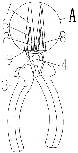 Insulated needle-nose pliers