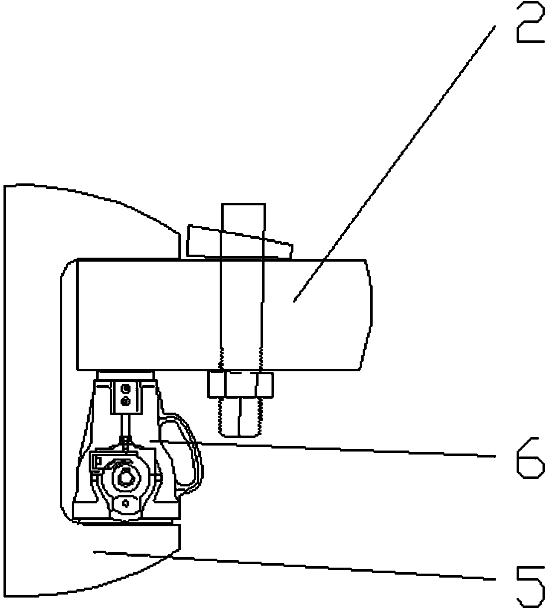 Tool for quick disassembly and assembly of blast furnace blowpipe and tight beating of tapered wedges and use method thereof