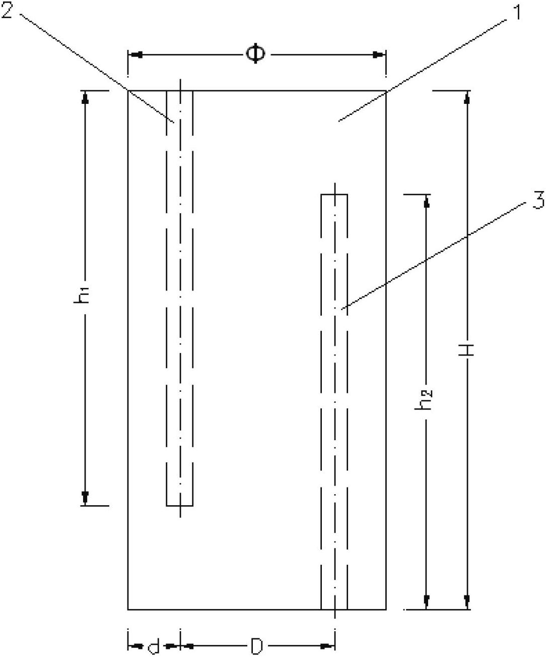 Jointed rock mass test piece and jointed rock mass and aqueous rock coupling test method