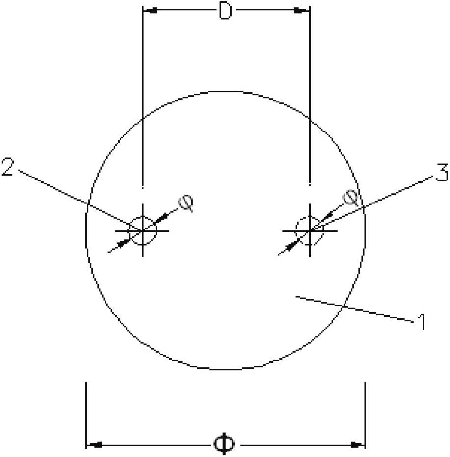 Jointed rock mass test piece and jointed rock mass and aqueous rock coupling test method