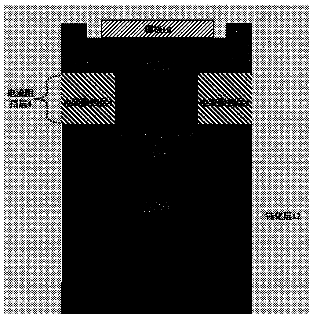 Vertical structure power electronic device based on arc-shaped source field plate