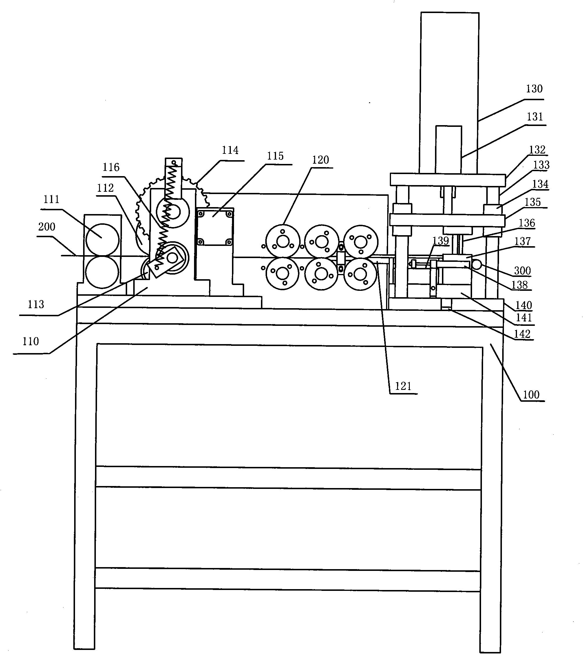 Computer numerical control constant force spring machine