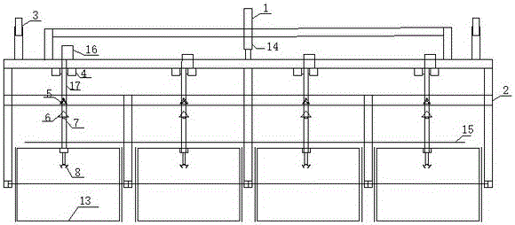 Hydraulic drip irrigation zone shallow-buried laying machinery