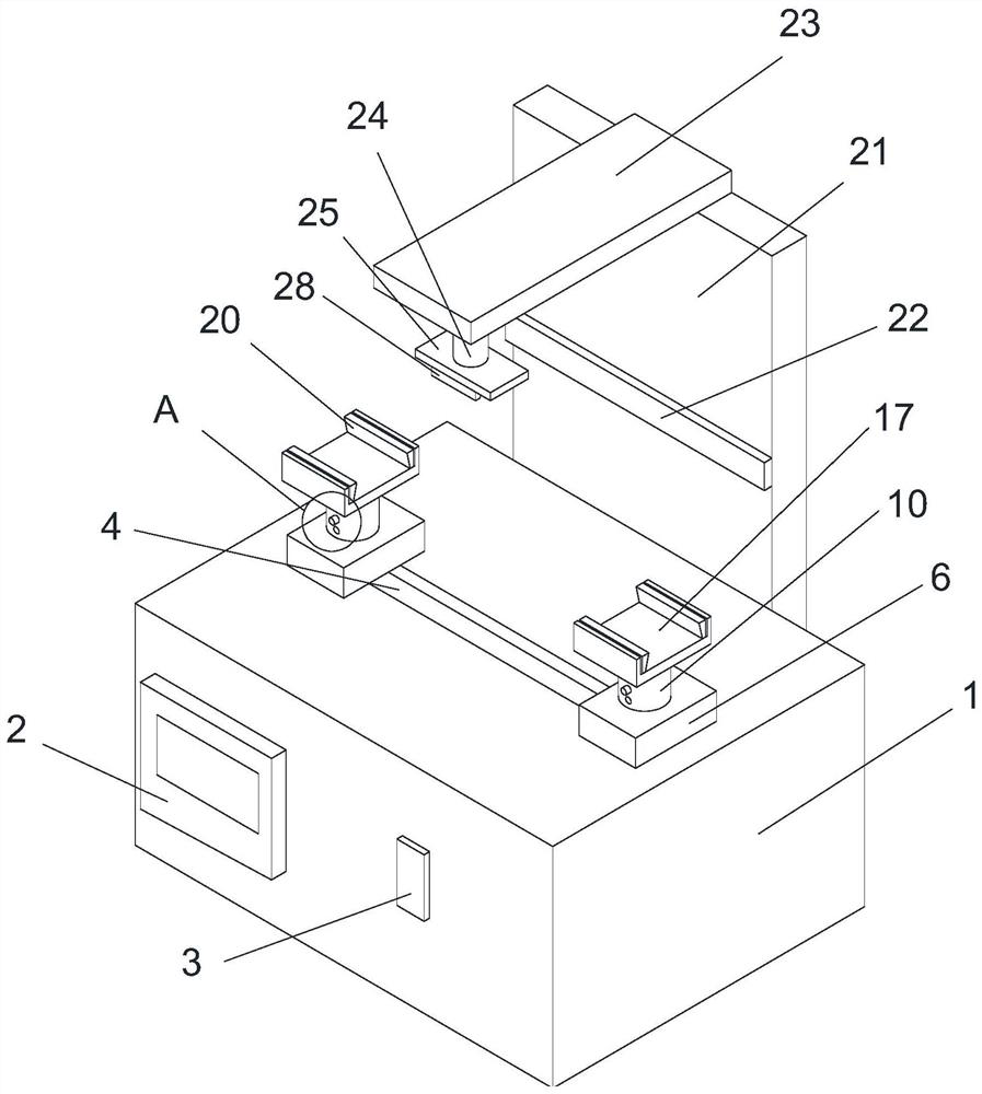 Bending resistance detection device for elevator guide rail production