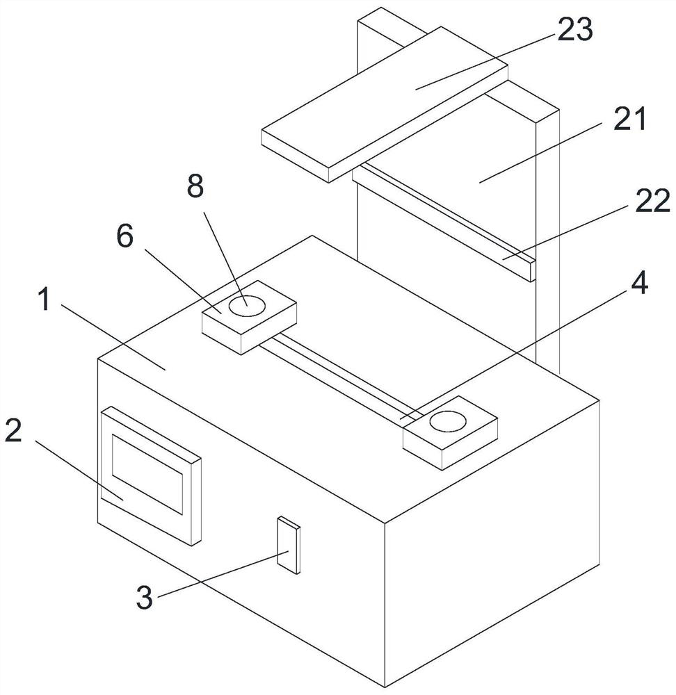 Bending resistance detection device for elevator guide rail production