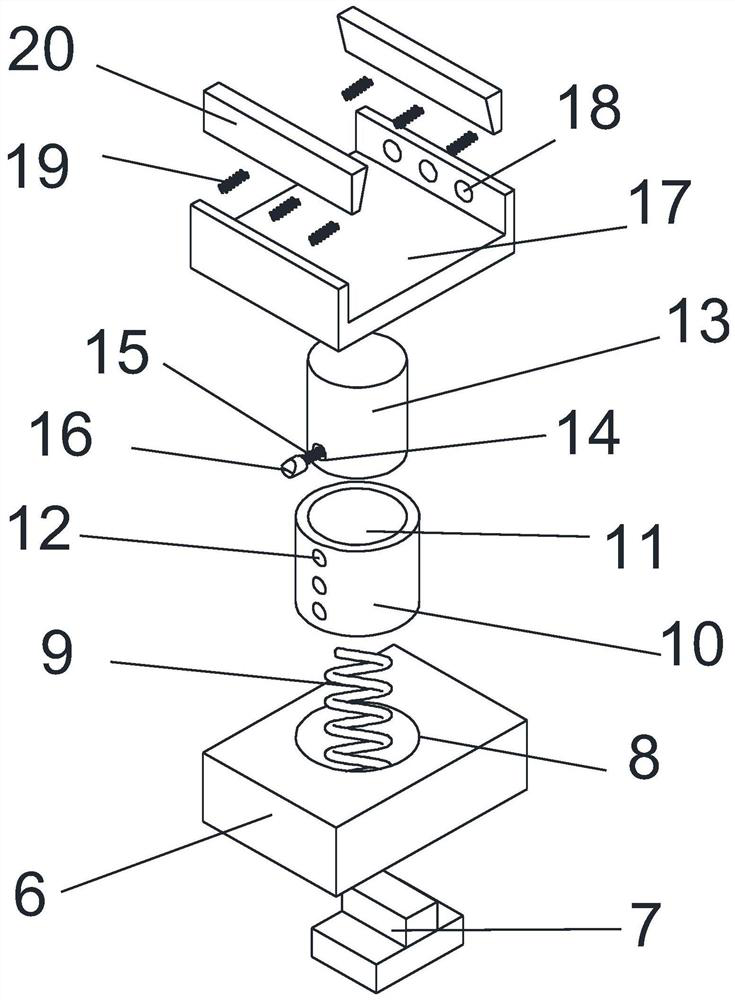 Bending resistance detection device for elevator guide rail production