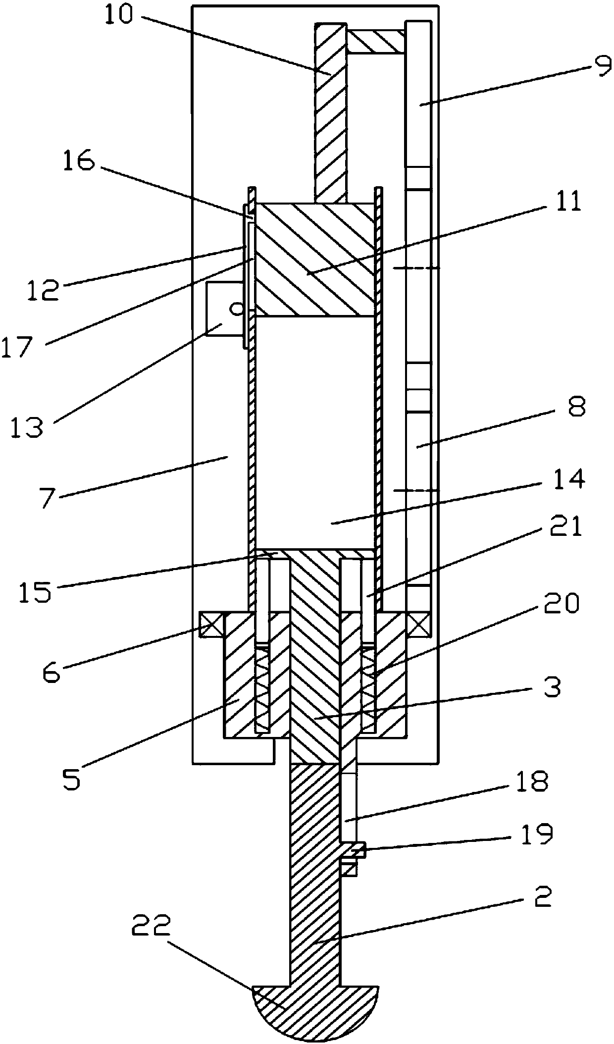 Meat pounding machine of lean meatballs