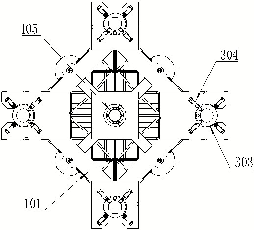 Pile stabilizing platform mounting process