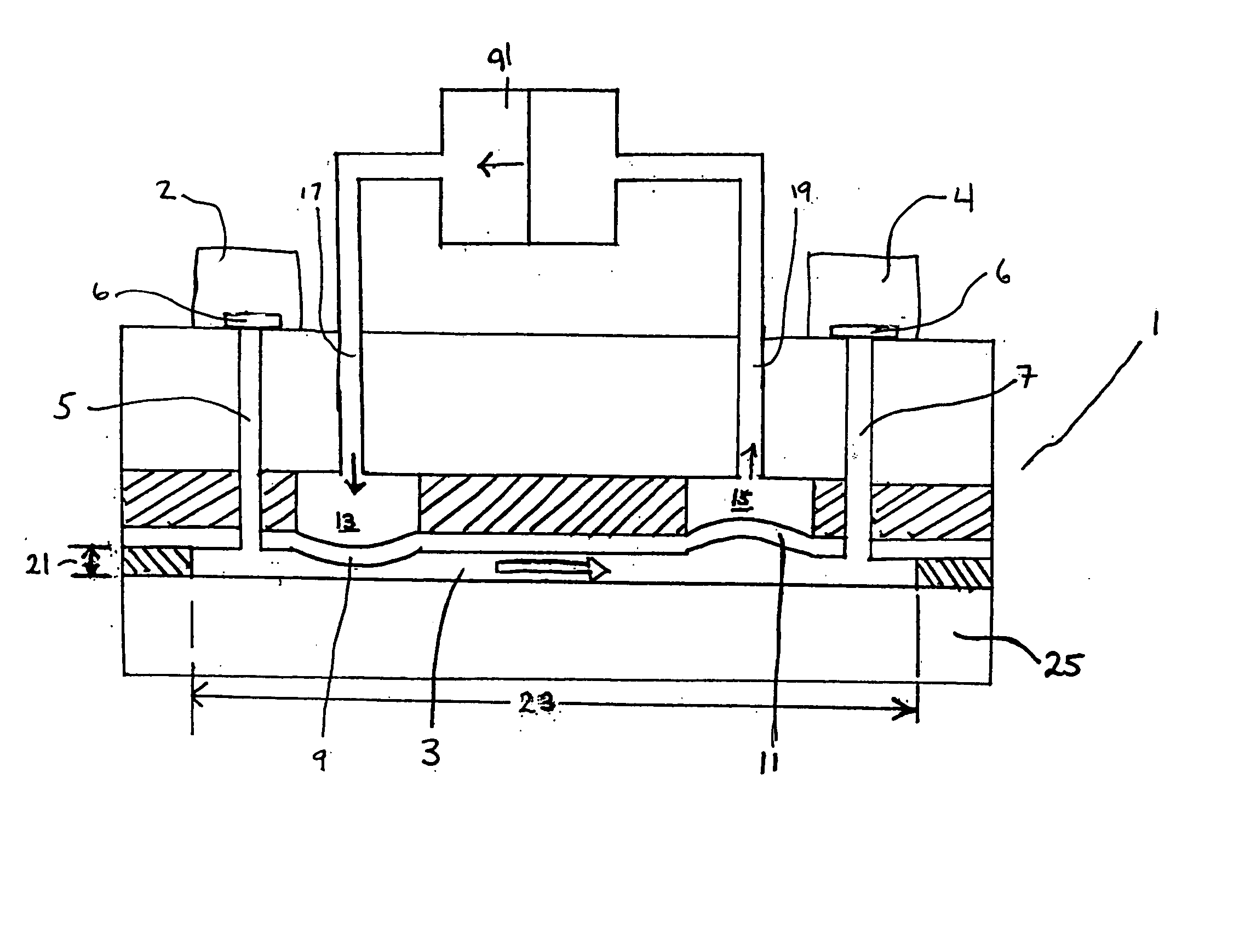 Fluid mixing in low aspect ratio chambers