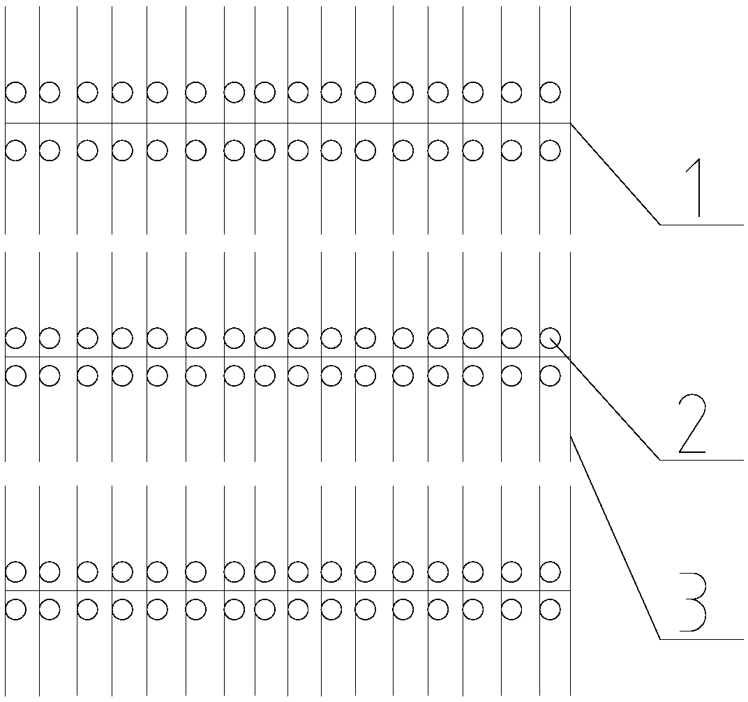 Pruning and cultivating method for grapes with shape like Chinese character 'wang'