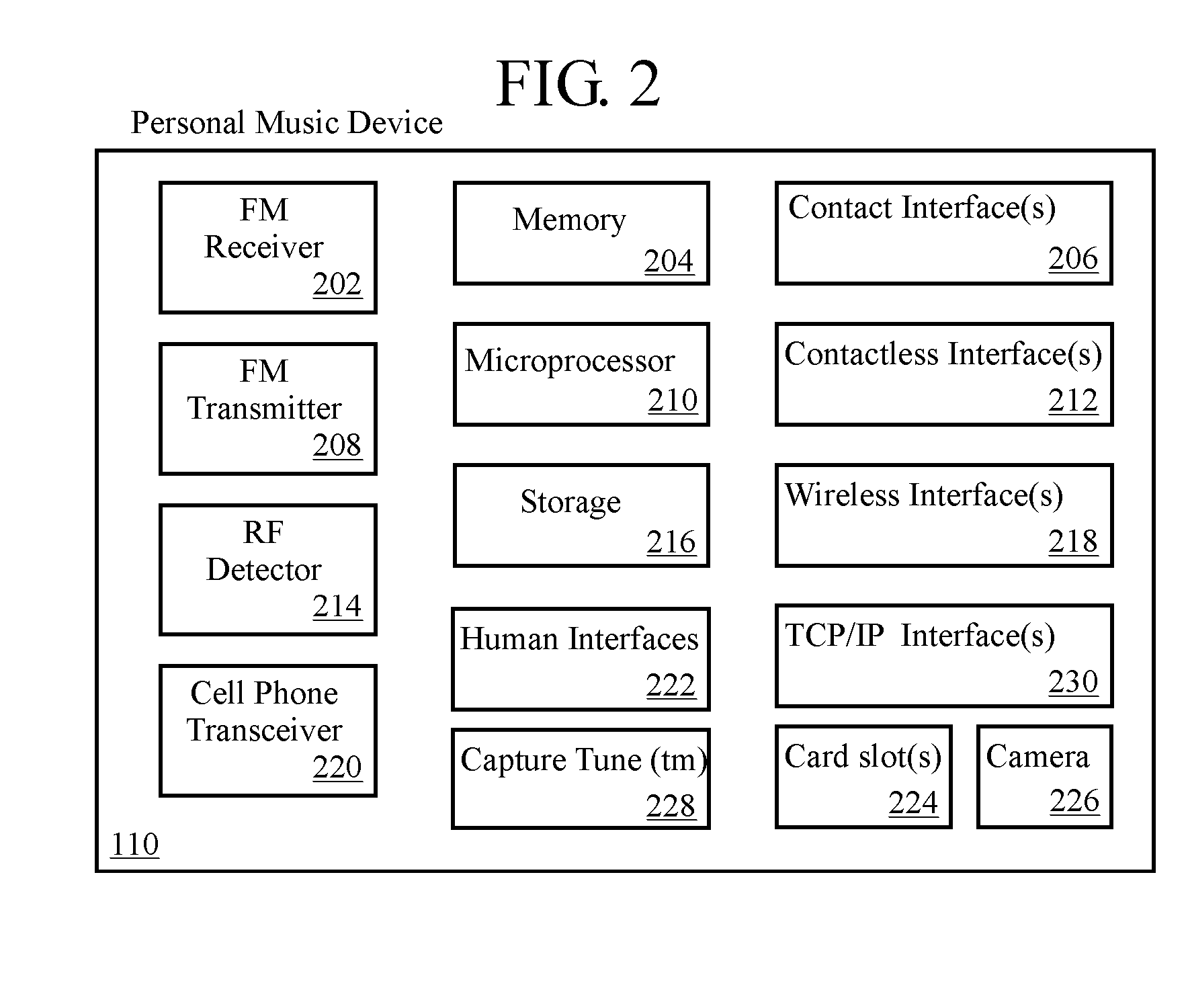 Portable music device with song tag capture