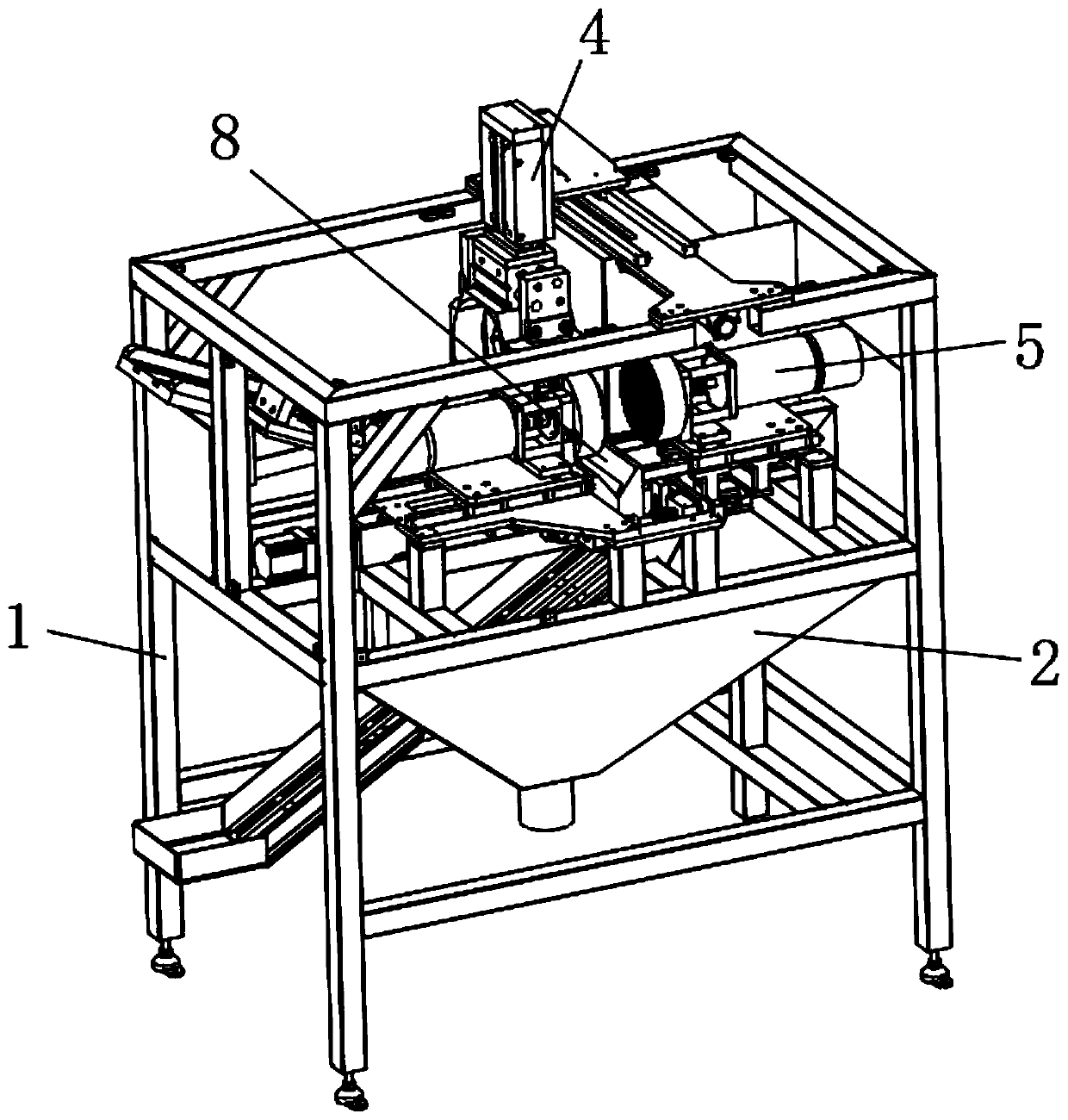 Cleaning and disinfecting device for surgical operating instruments and working method of cleaning and disinfecting device