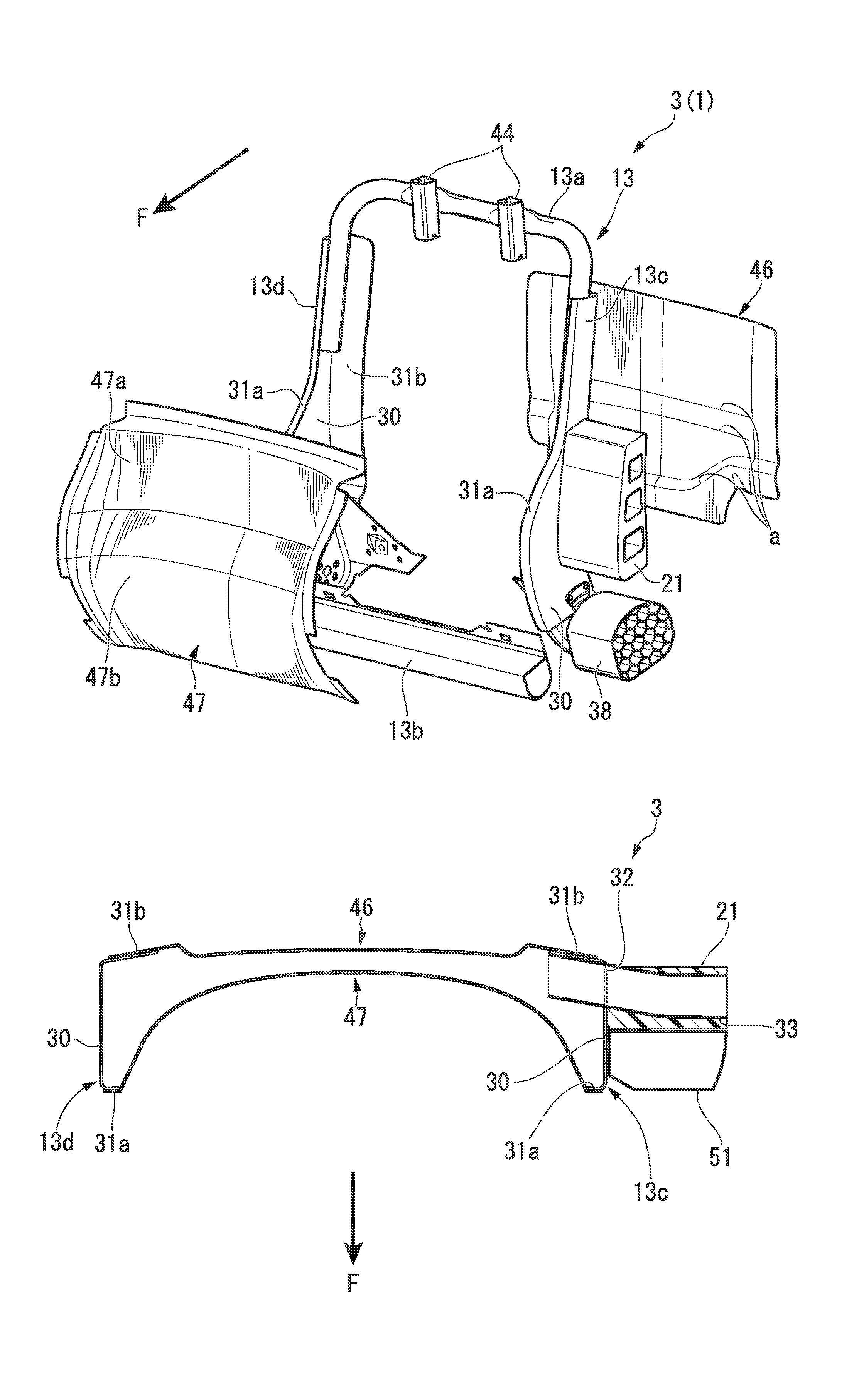 Seat back frame for vehicle seat