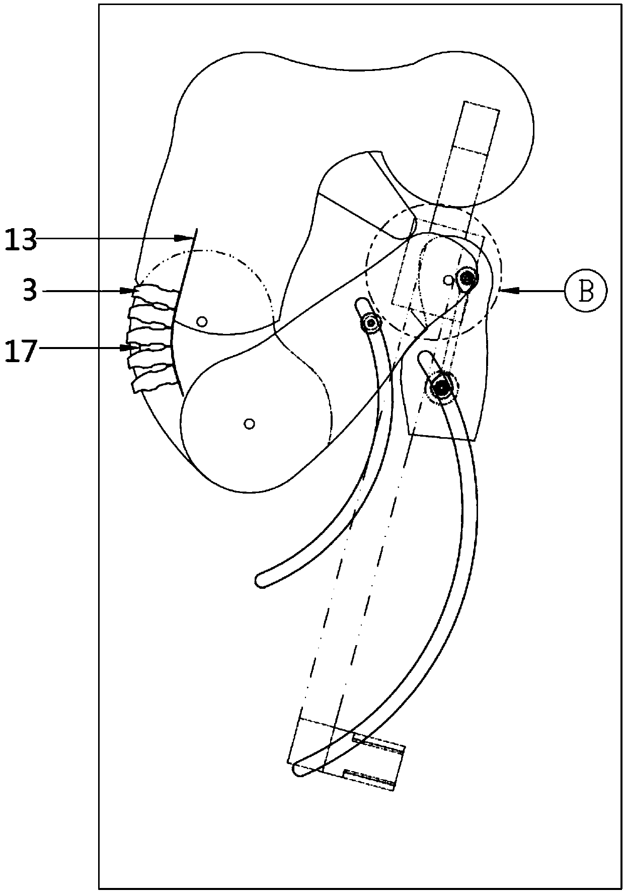 Automatically adjustable lumbar puncture manikin