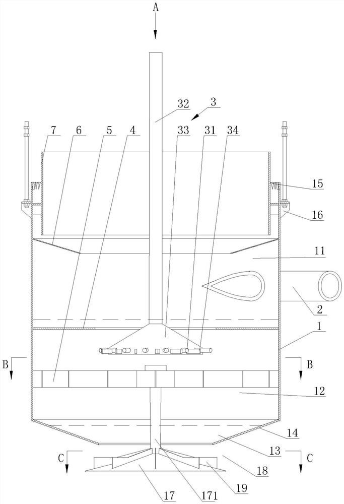 Feeding box for thickener and using method thereof