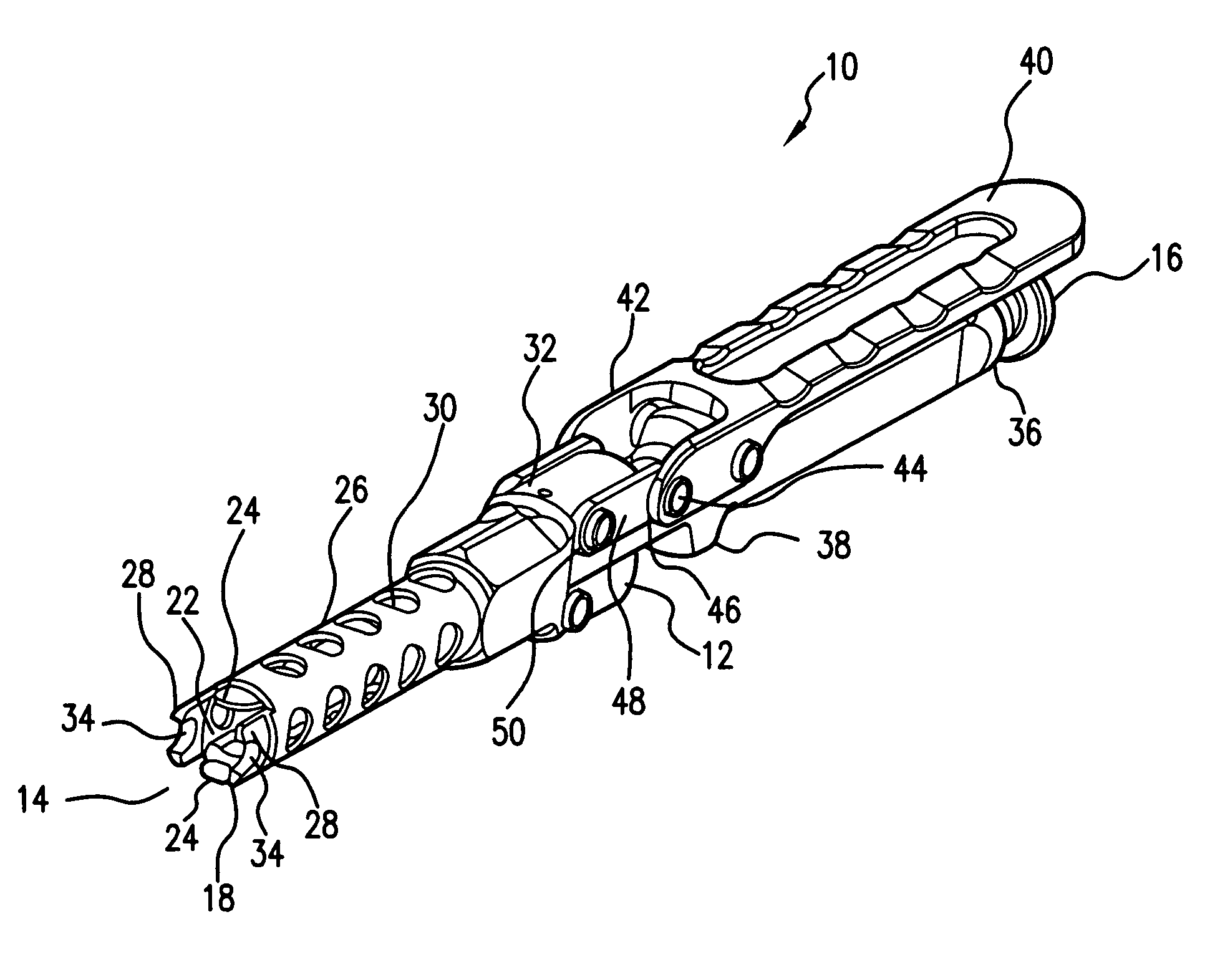 Single action anti-torque rod reducer