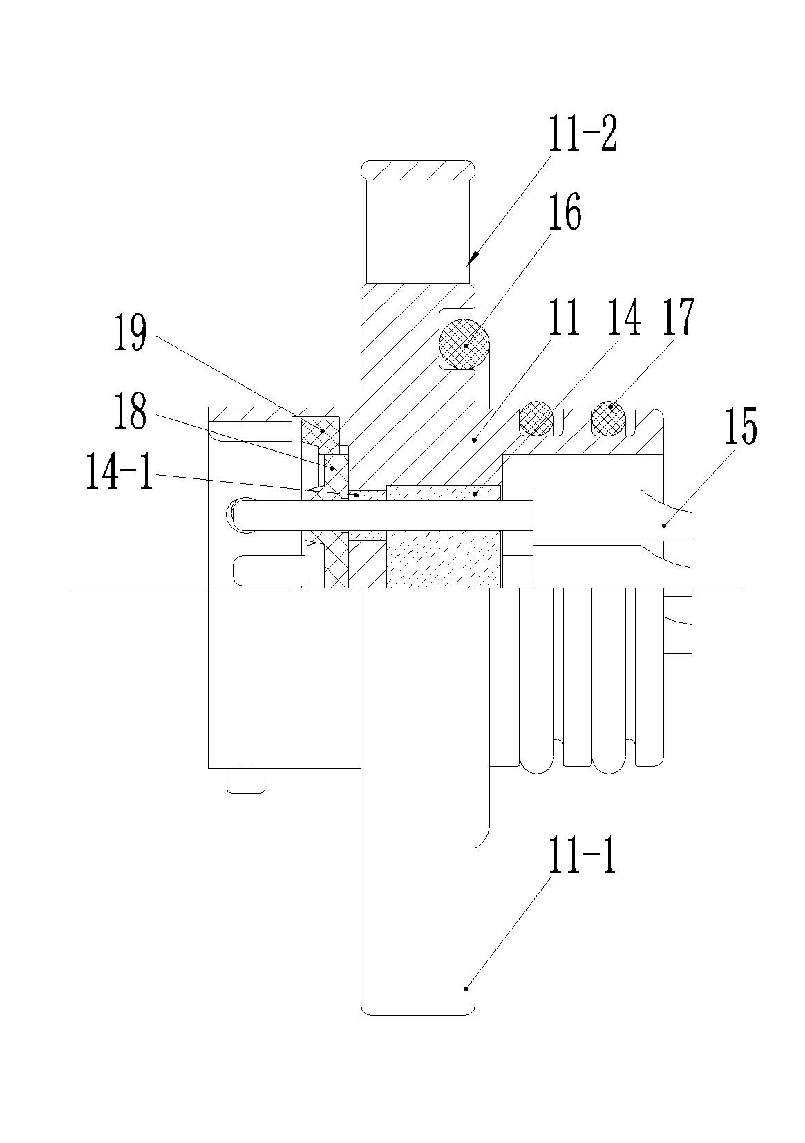 Sintered and sealed electric connector resistant to high pressure