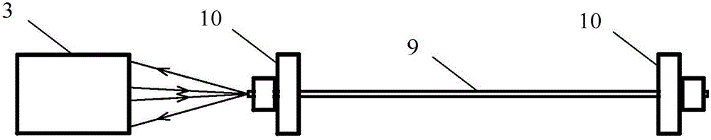 Device and method for reducing fluorescent background of gas Raman spectrum