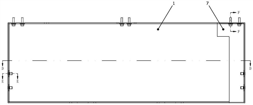 Rail transit carbon fiber composite vehicle lower outer cover and manufacturing method