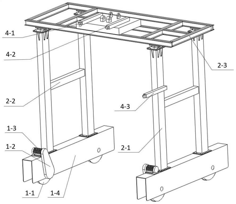 Self-moving type cleaning device for carriage of coal-transporting open wagon and working method of self-moving type cleaning device