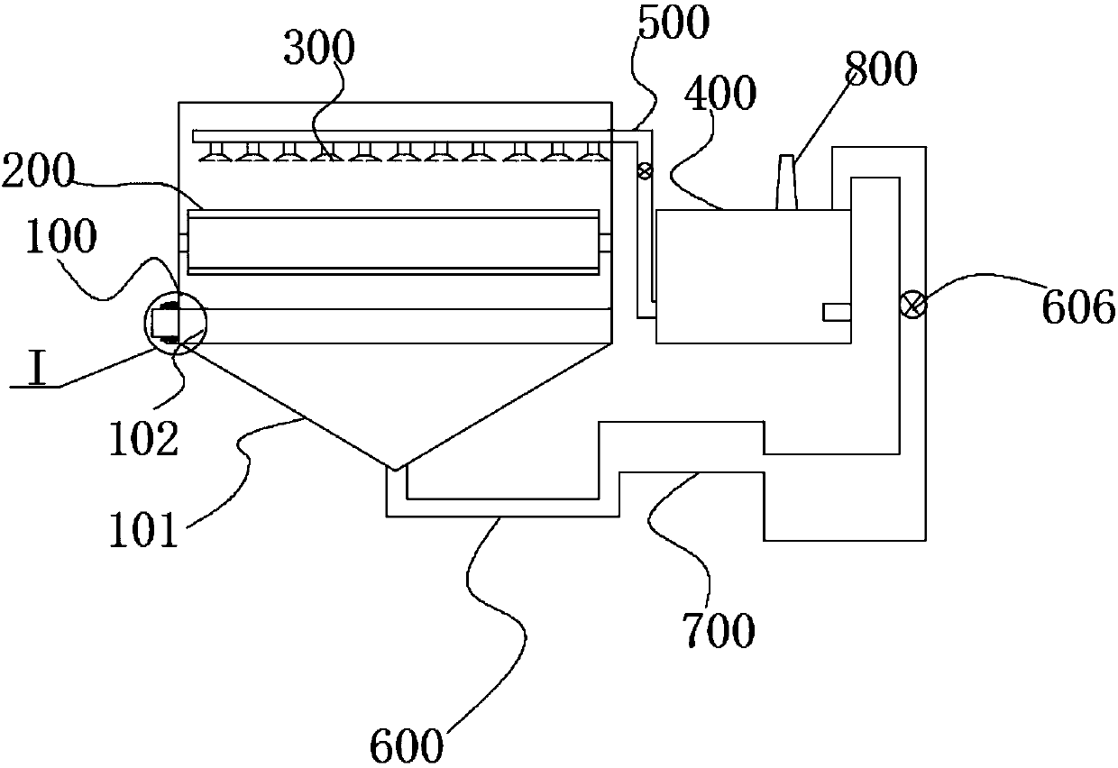 Bottled drink water cooling device with conical draining structure