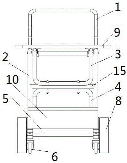 Multifunctional folded trolley