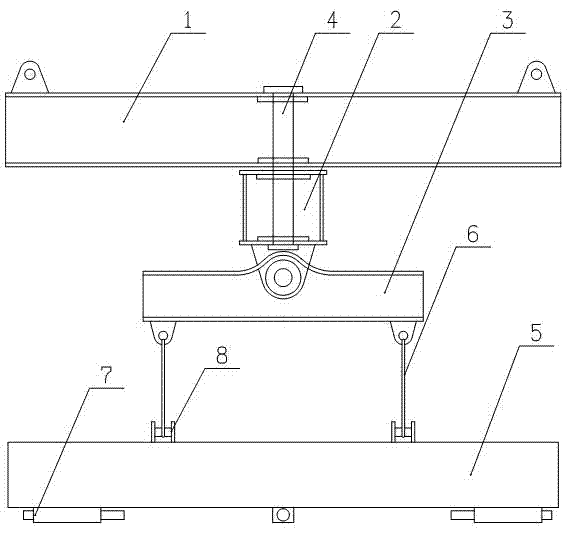 Reinforcement cage lifting device