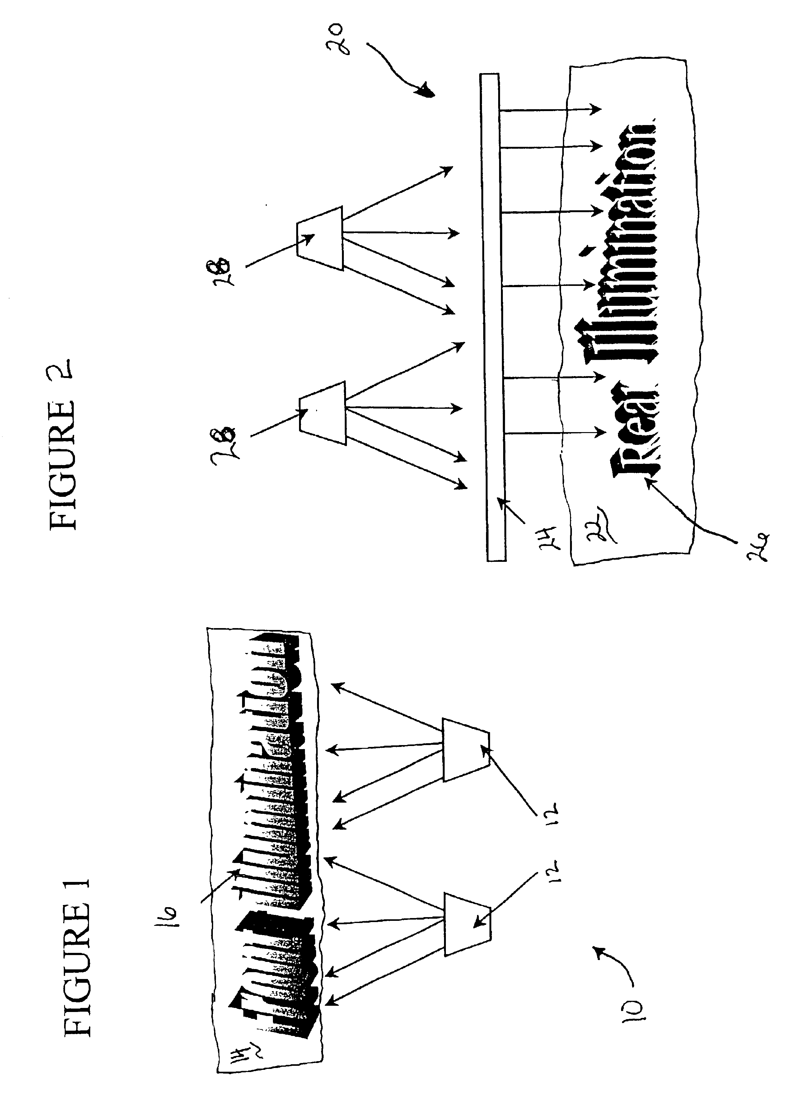 Light emitting semi-conductor device apparatus for display illumination