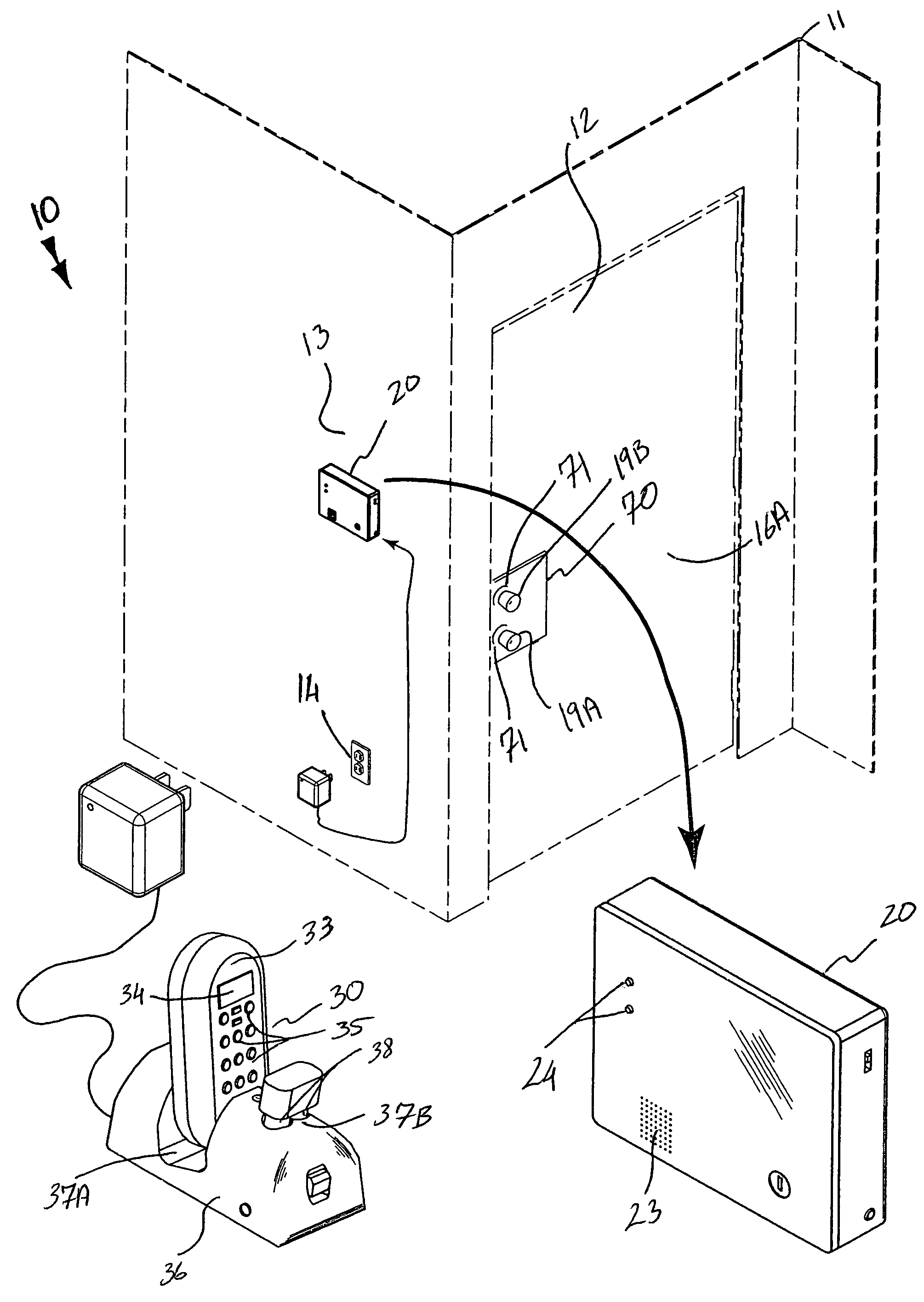 Remotely operable door lock interface system