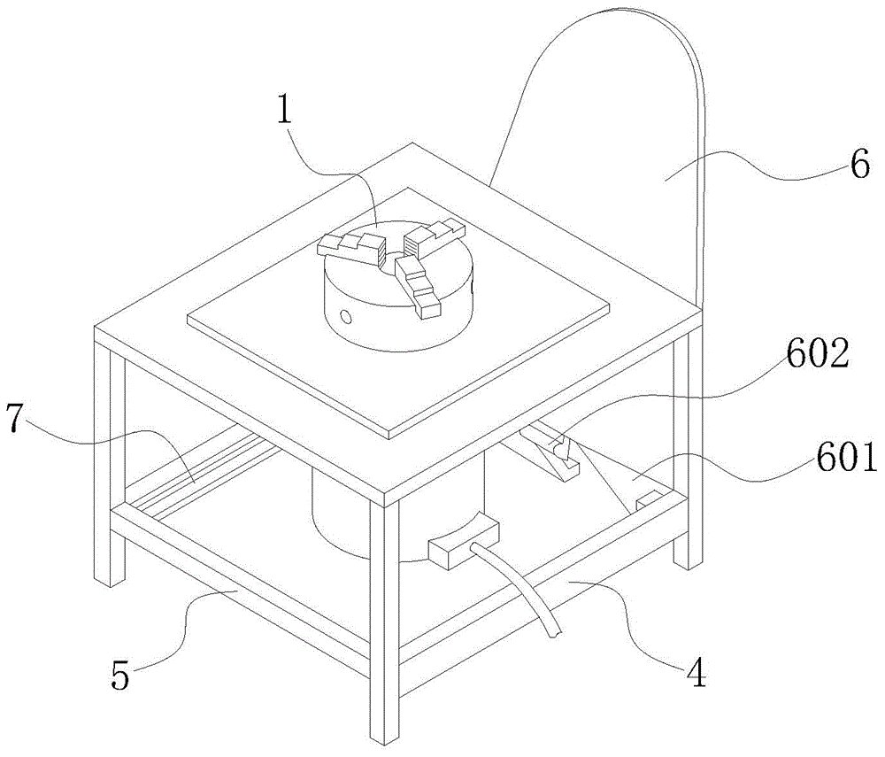 Thermal spraying device for short shaft part