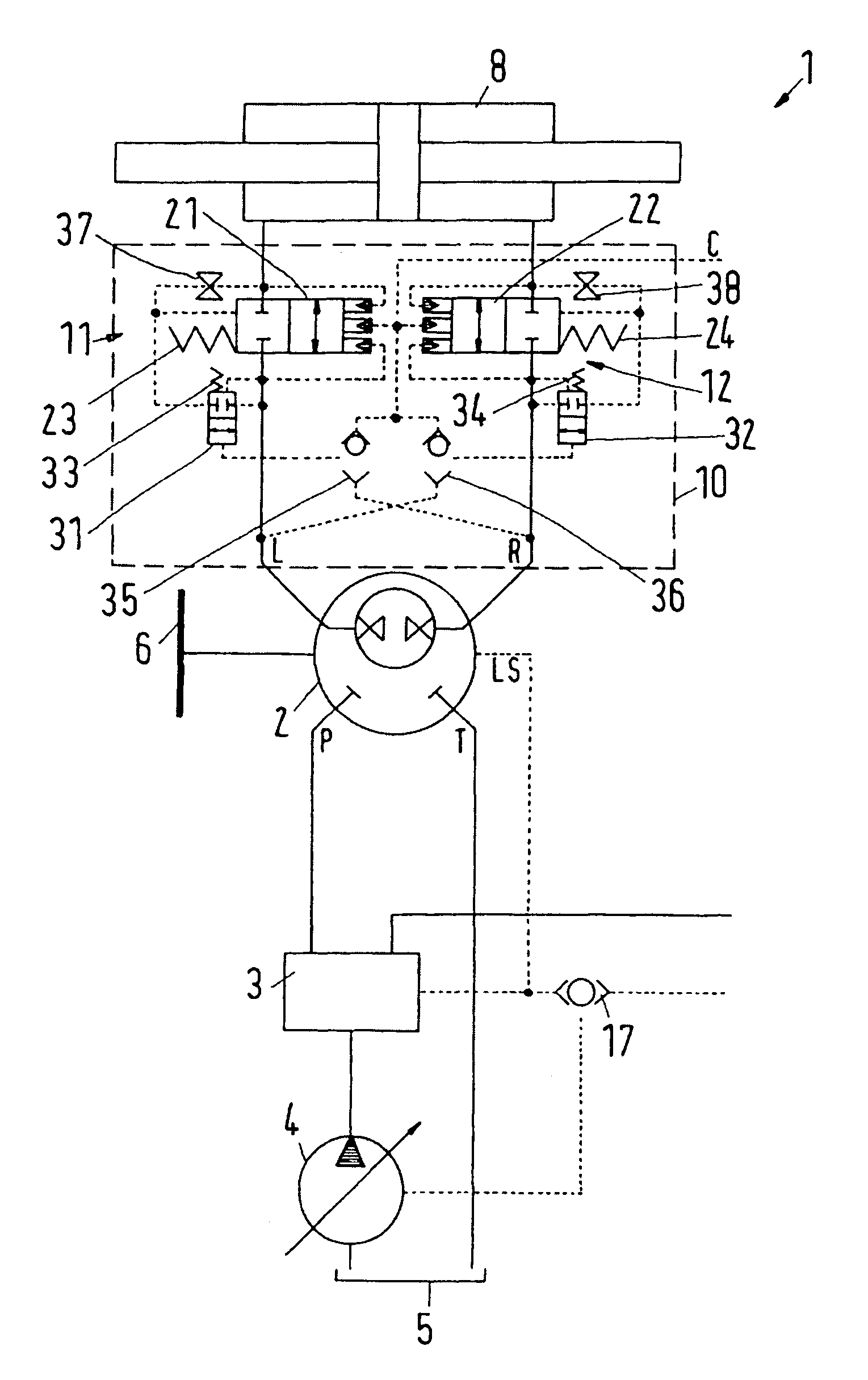 Hydraulic steering