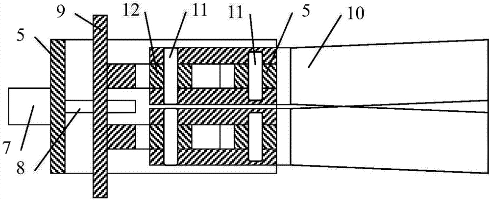 Large swing angle vector nozzle hybrid mechanism