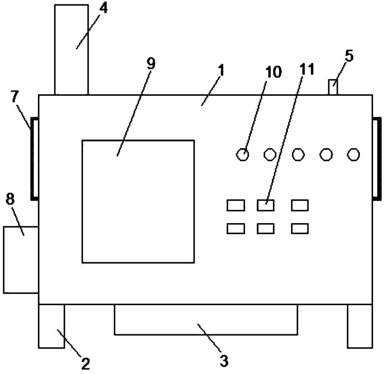 A communication facility security monitoring device