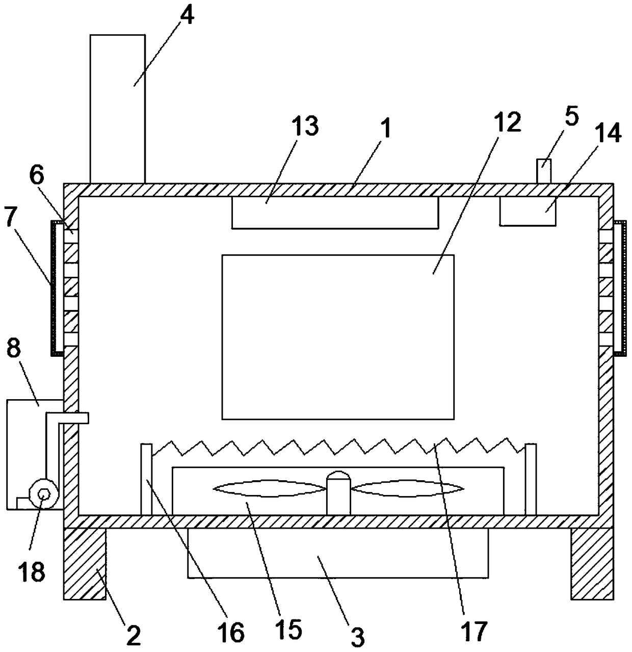 A communication facility security monitoring device