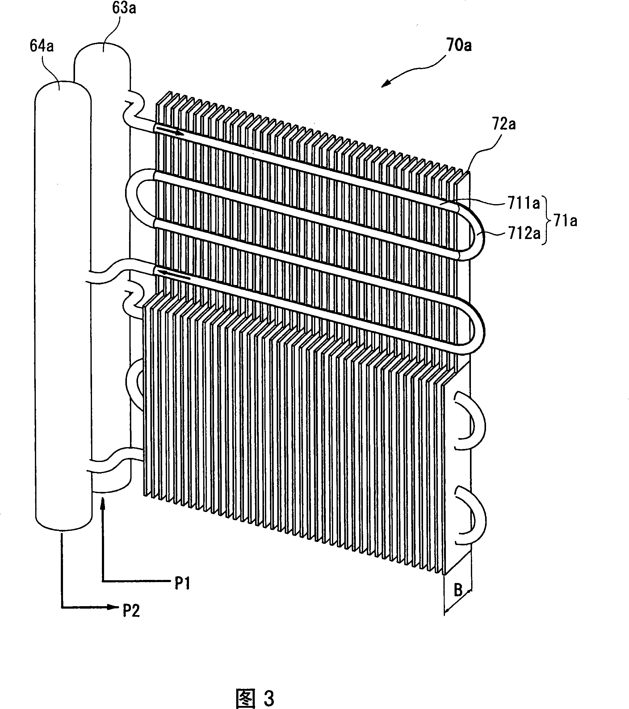 Cooling device and assembling body