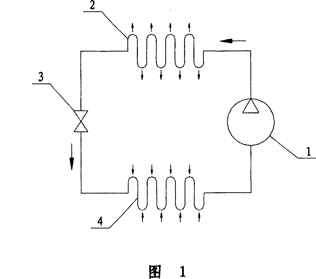 Steam compression type refrigeration cycle device of approximate ideal inverse Carnot cycle efficiency