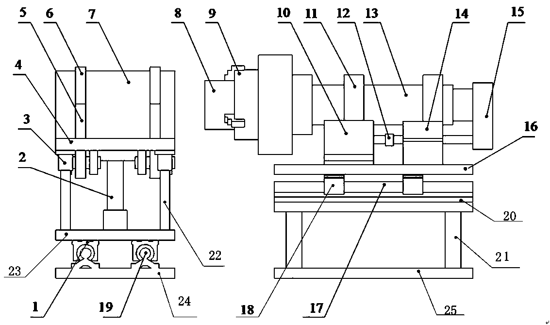 A hydraulic cylinder head body self-adaptive flexible assembly equipment and hydraulic control system