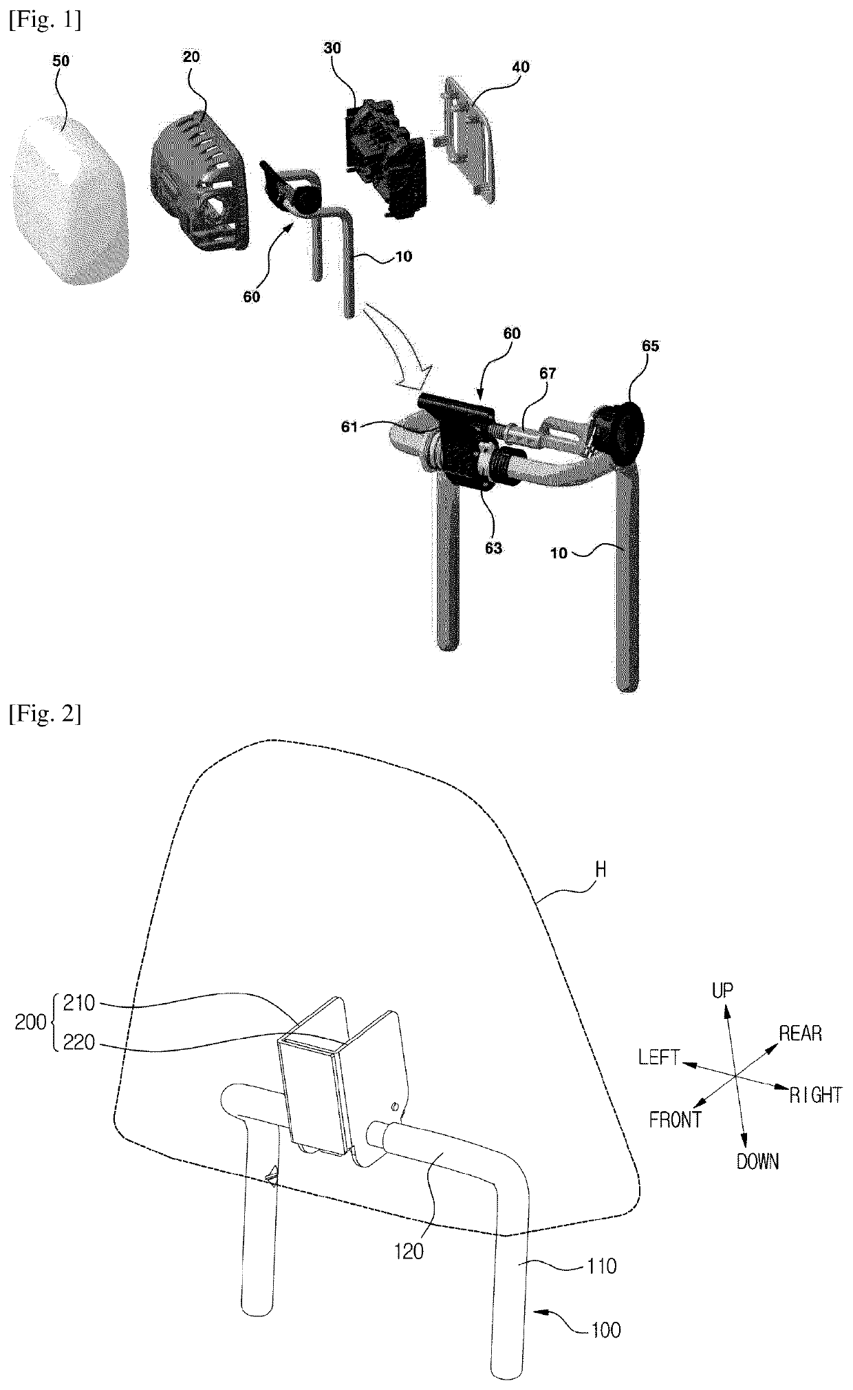 Headrest moving device