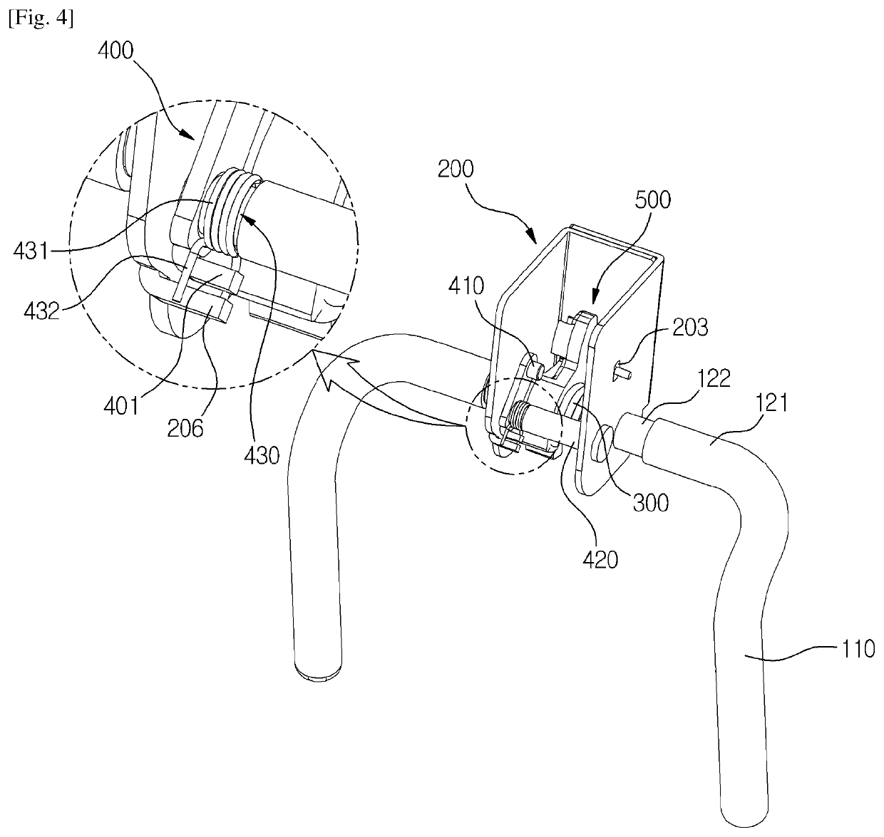 Headrest moving device