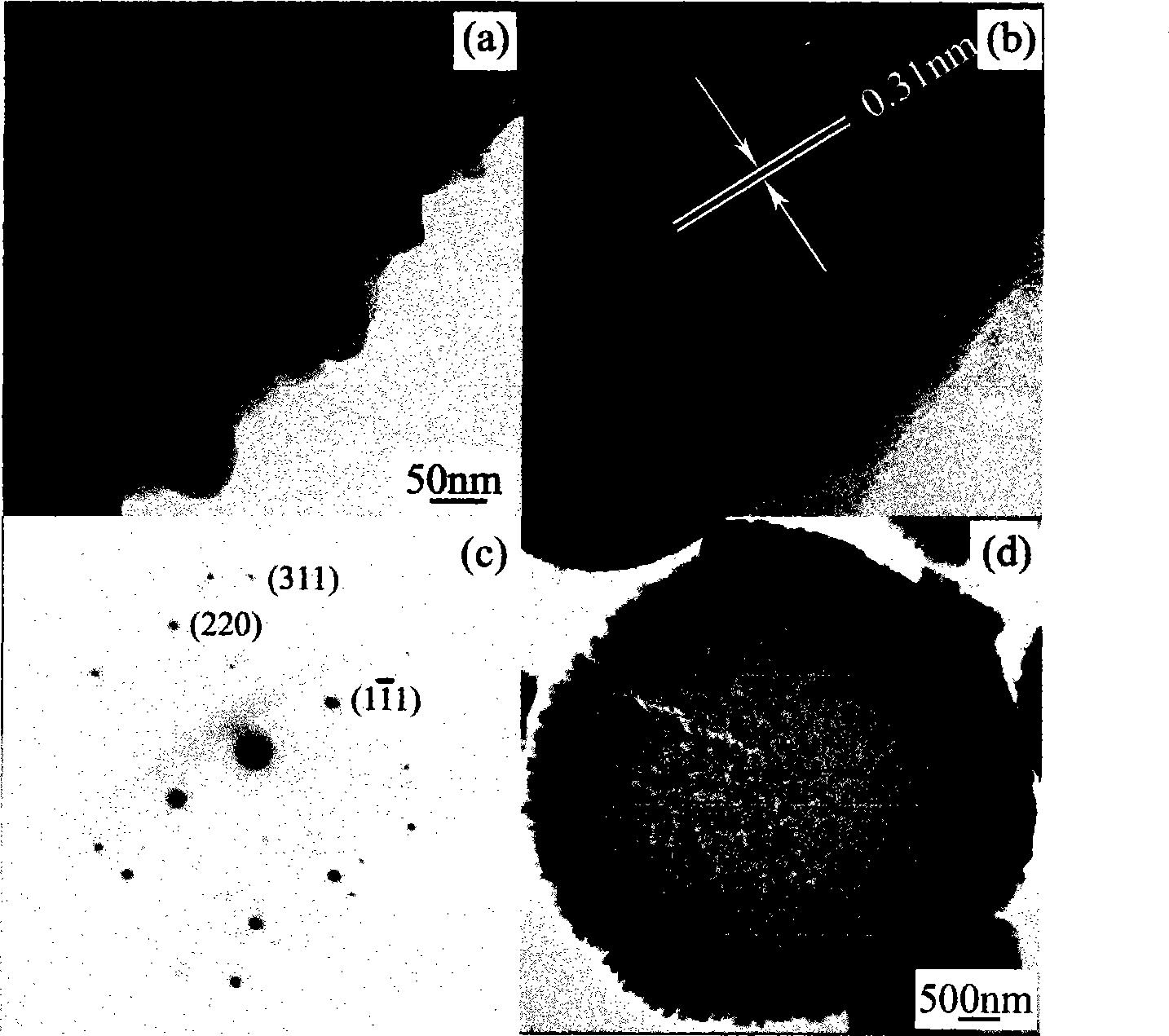 Zinc sulphide micron hollow sphere and preparation thereof