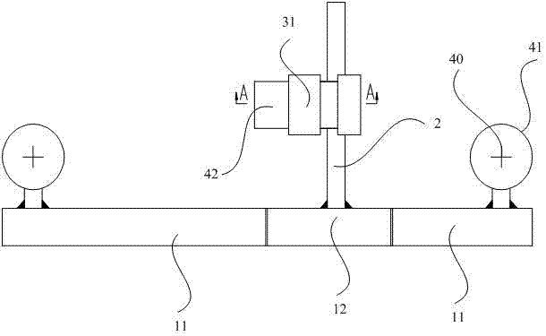 Lever ratio measuring device and lever ratio measuring method