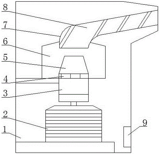 A high-efficiency thread suction machine that prevents thread from clogging the filter plate