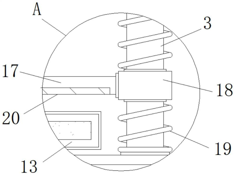 Stamping die with discharging function for automobile precision part