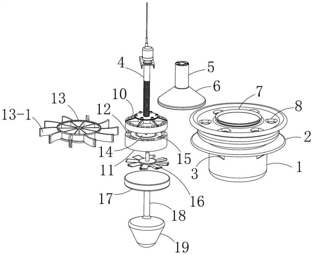 Tidal wave monitoring buoy capable of generating power and power generation method