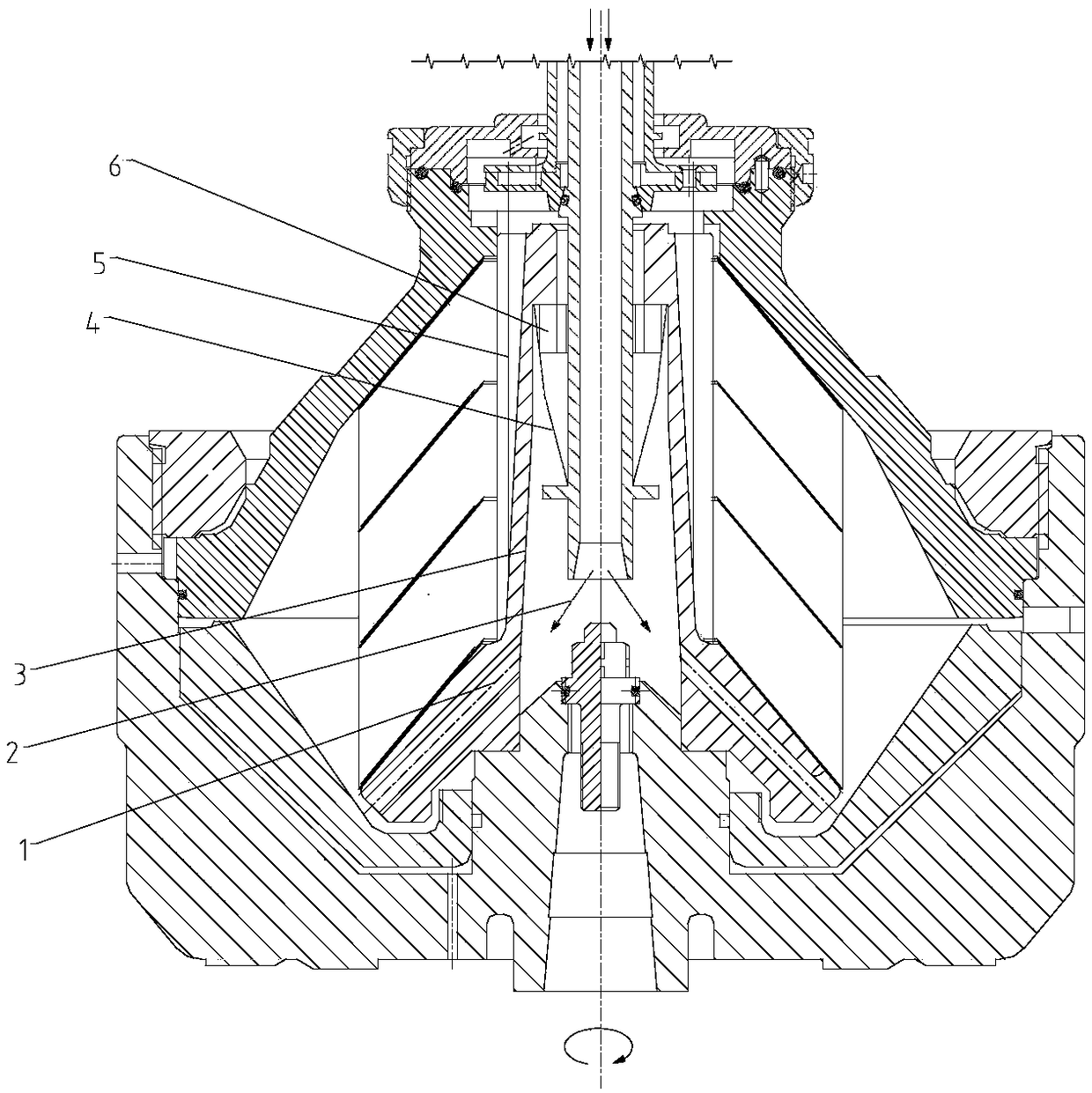 Disc type separator seal feeding device